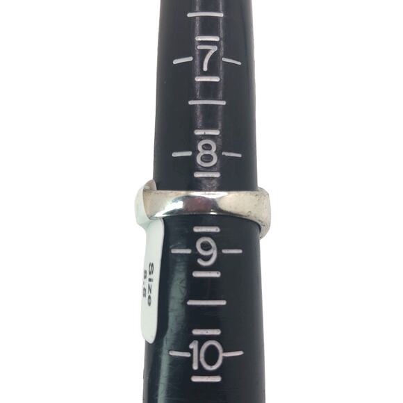 Silver and Gold Boho Ring with Blue Stone - Size 8.5 - Picture 7 of 7